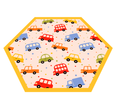 Vinyl Teppich kindlich spielerischer transport - TenStickers