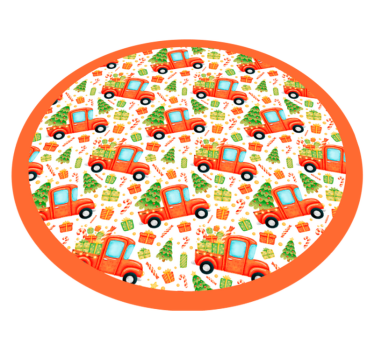 Vinyl Teppich kindlich spielerischer transportkreis - TenStickers