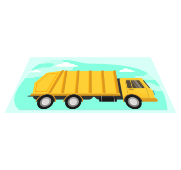 Vinyl Teppich kindlich cartoon-muldenkipper - TenStickers
