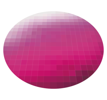 Vinyl Teppich minimalistisch farbverlaufskugel - TenStickers