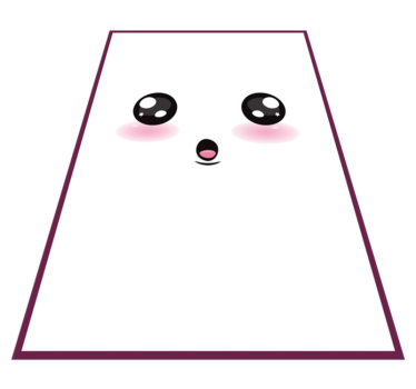 Vinyl Teppich Kinder süßes kawaii-gesicht - TenStickers