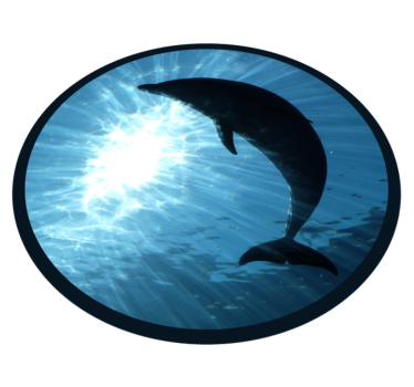 Vinyl Teppich Tiere delphin plantschen - TenStickers