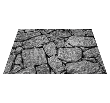 Vinyl Teppich Steinoptik realistisches graues muster - TenStickers
