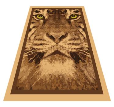 Vinyl Teppich Tiere majestätisches tigergesicht - TenStickers