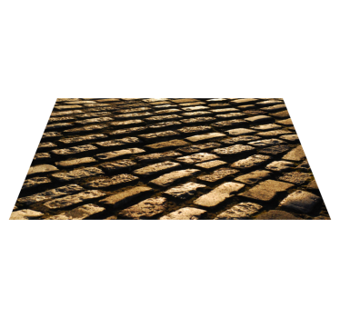Vinyl teppich steinoptik pflasterweg - TenStickers