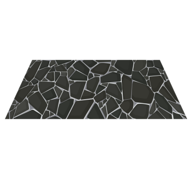 Vinyl Teppich Steinoptik elegantes kieselsteinmuster - TenStickers