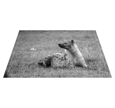 Vinyl Teppich Tiere stilvolles hyänenporträt - TenStickers