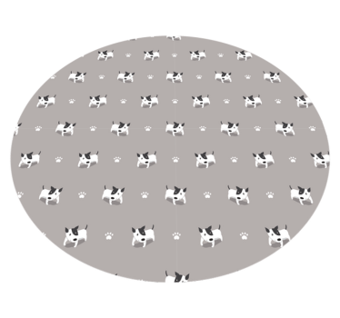 Vinyl teppich tiere mit süßem welpenmuster - TenStickers