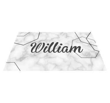 Vinyl Teppich Schlafzimmer marmor benutzerdefinierter name - TenStickers