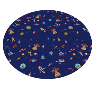 Vinyl Teppich kindlich konzept einer kosmischen expedition - TenStickers