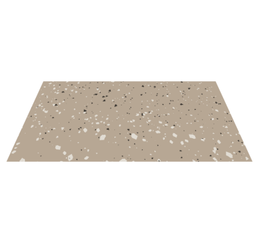 Vinyl teppich küche beige terrazzo textur - TenStickers
