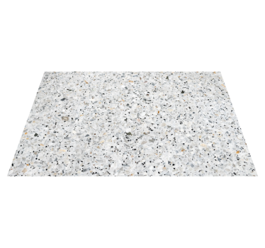 Vinyl teppich küche graue terrazzo-textur - TenStickers