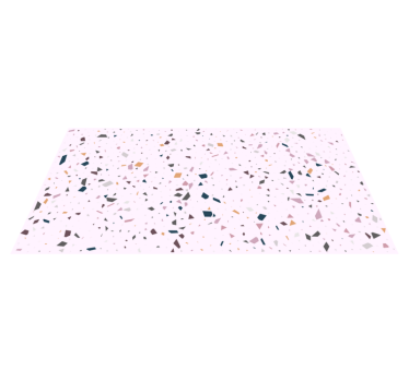 Vinyl teppich küche klassischer rosa terrazzo - TenStickers