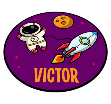 Vinyl Teppich kindlich expedition mit namen - TenStickers