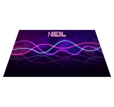 Vinyl Teppich mit Namen neonlichtanzeige - TenStickers