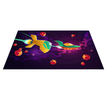 Vinyl teppich kindlich kosmische reise konzept - TenStickers