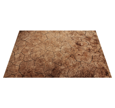 Vinyl Teppich Steinoptik rissige erdtextur - TenStickers
