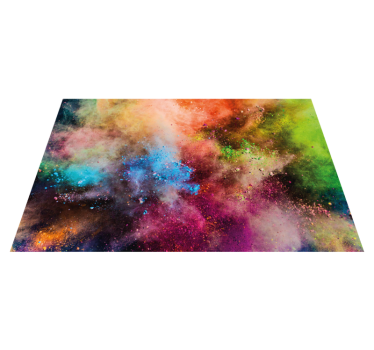 Vinyl Teppich kindlich kosmische farbexplosion - TenStickers