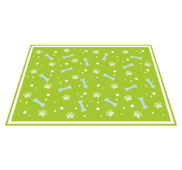 Vinyl Teppich Tiere pfotenabdruck-stil - TenStickers