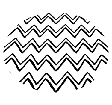 Vinyl teppich minimalistisch mit wellenförmigem muster - TenStickers