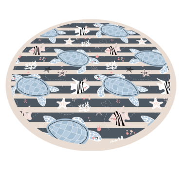 Vinyl Teppich Tiere unterwasserschildkröten - TenStickers