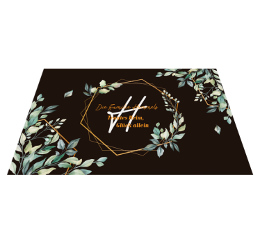 Vinyl Teppich Eingang personalisiertes familienzitat - TenStickers