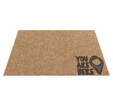 Vinyl Teppich minimalistisch sie sind hier - TenStickers
