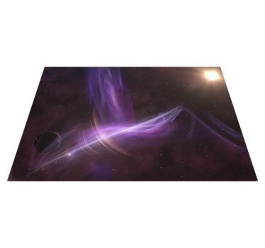 Vinyl Teppich kindlich galaktische traumlandschaft - TenStickers