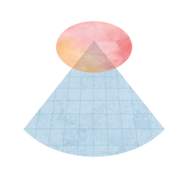 Vinyl Teppich minimalistisch geometrisches gradientendreieck - TenStickers