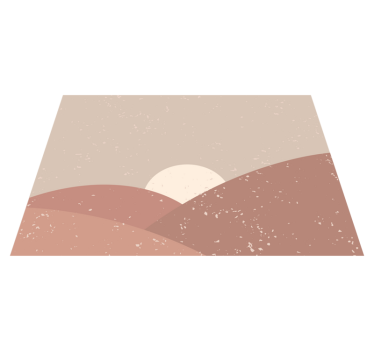 Vinyl Teppich minimalistisch abstrakte landschaft - TenStickers