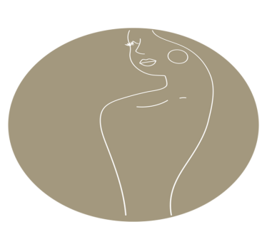 Vinyl Teppich minimalistisch skizziertes frauenges - TenStickers