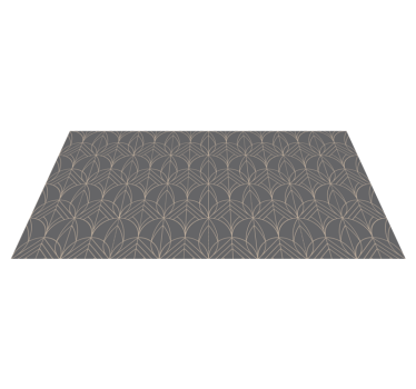 Vinyl Teppich geometrisch geometrisches graues muster - TenStickers