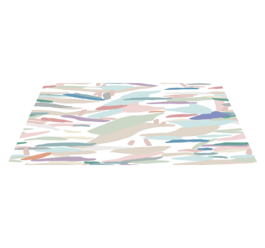 Abstraktes Camouflage Muster Vinyl Teppich Minimalistisch - TenStickers
