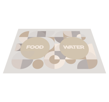 Vinylteppich Tier Essensunterlage Hunde - TenStickers