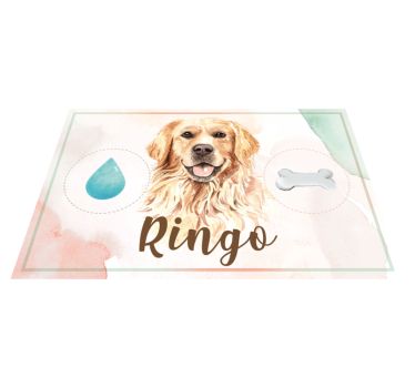 Vinylteppich Essensunterlage Golden Retriever - TenStickers