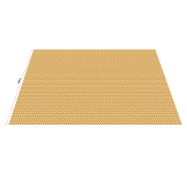 Vinylteppich beige geflochtenes Muster - TenStickers