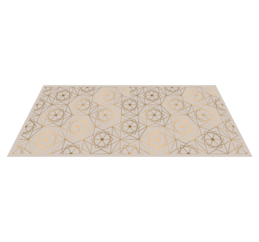 Vinyl Teppich geometrisch Linienmuster - TenStickers