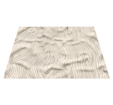 Vinyl Teppich beige abstrakte linien - TenStickers