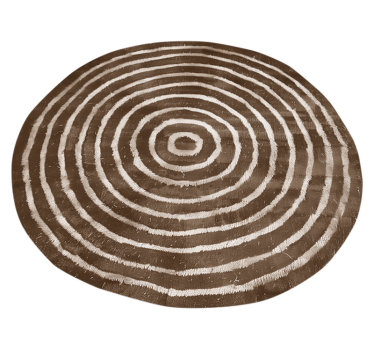 Vinyl Teppich beige konzentrische kreise - TenStickers