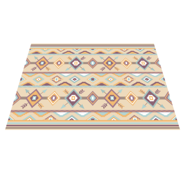 Vinyl Teppich beige ethnische berber - TenStickers