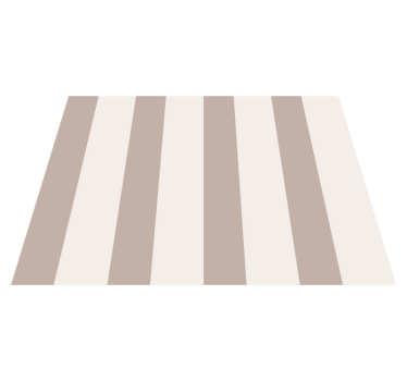 Vinyl Teppich beige streifen - TenStickers