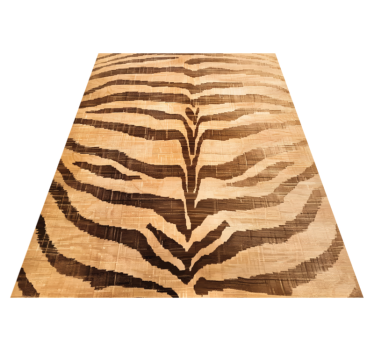 Vinyl Teppich beige tigerstreifen - TenStickers