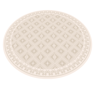 Vinyl Teppich beige antike Muster - TenStickers