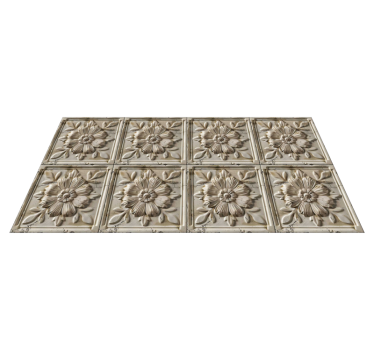 Vinyl Teppich beige antike Fliesen - TenStickers