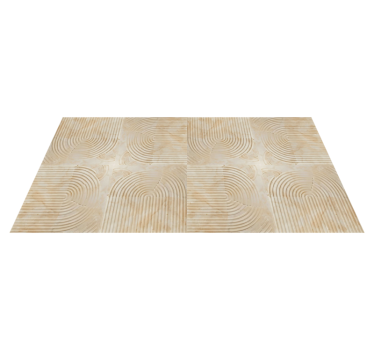 Vinyl Teppich beige moderne bögen - TenStickers
