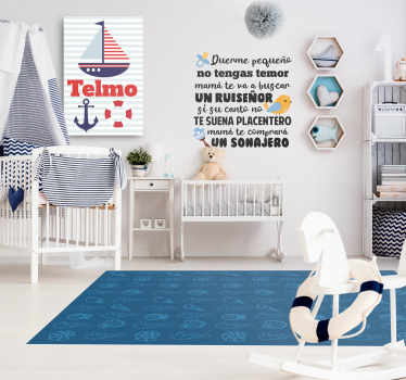 Vinyl Teppich Tiere abbildung mit meeresmotiven - TenStickers