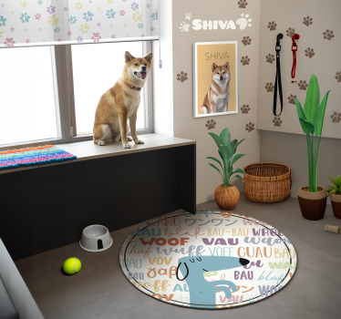 Vinyl Teppich Hund Hundegeräusche - TenStickers