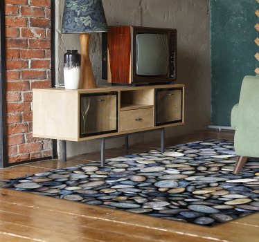 Erstaunlicher Vinylteppich mit Steineffekt - TenStickers