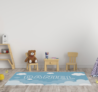 Personalisierbarer blauer himmel vinyl teppich - TenStickers