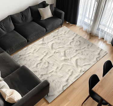 Vinyl Teppich beige abstrakte linien - TenStickers